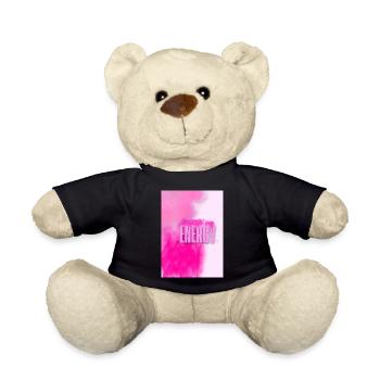 Protecting my Energy - Neon pink Motivation Design - Teddy - Schwarz - Vorne