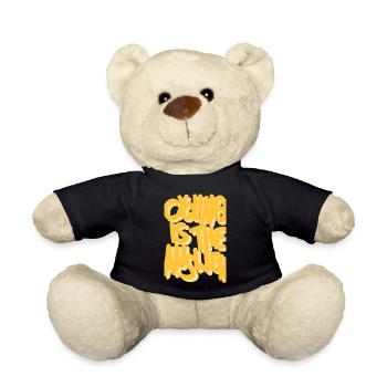 Cycling is the answer gelb - Teddy - Schwarz - Vorne