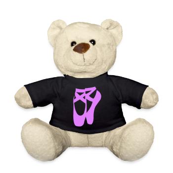 ballerinas - Teddy - Schwarz - Vorne