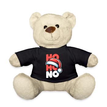 Ho Ho No Christmas - Teddy Bear - black - Front