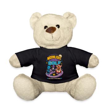 Mondschein Minigolf mit Aliens - Teddy Bear - black - Front