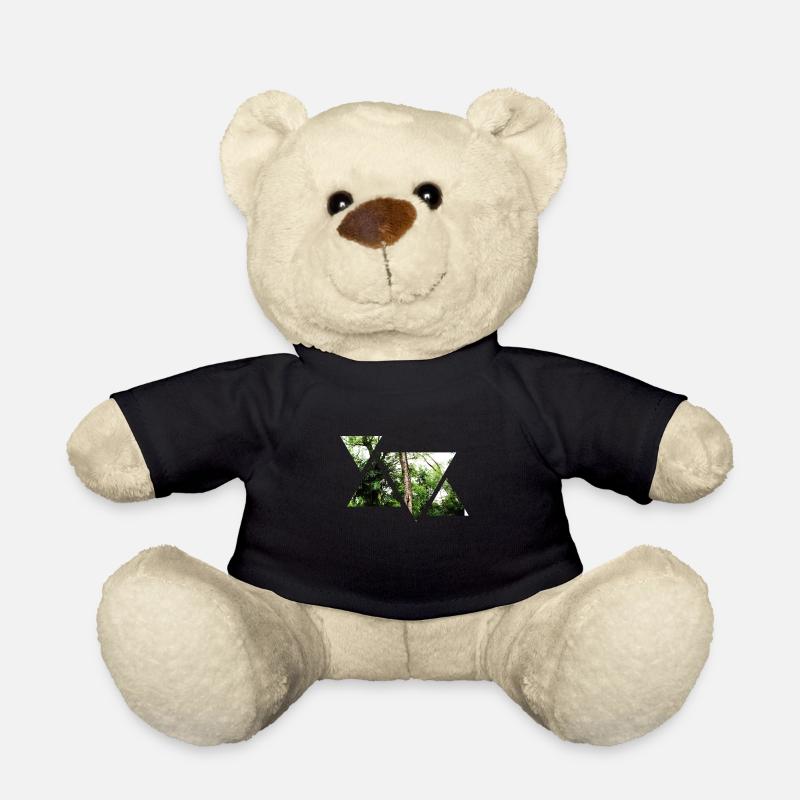 Forest | Nature | Triangle | Gift - Teddy Bear - black