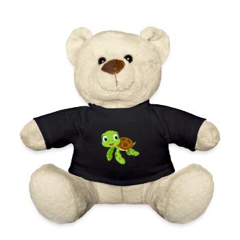 Baby water turtle - Teddy Bear - black - Front