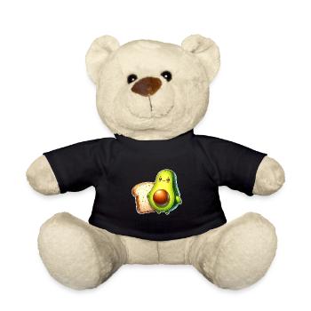 Avocado Toast - Teddy Bear - black - Front
