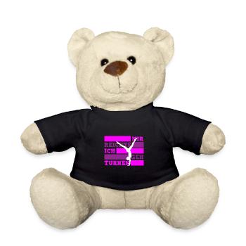 Mir reichts ich geh turnen Turnerin - Teddy - Schwarz - Vorne