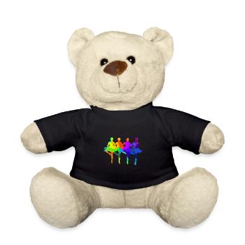Ballett Tanzen Regenbogen Polygon Sport - Teddy - Schwarz - Vorne