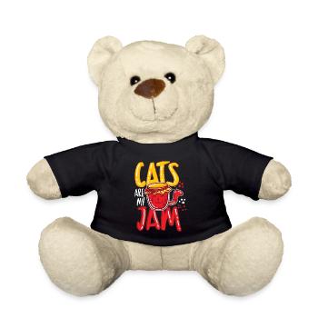 Lustiges Katzenmotiv Lustiger Katzen Spruch Katze - Teddy - Schwarz - Vorne