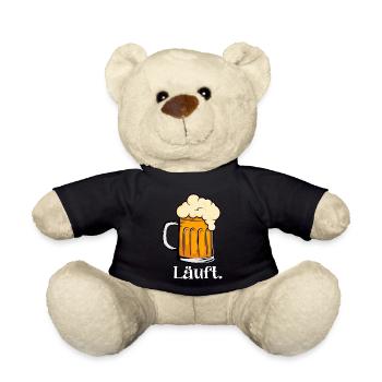Läuft Beer - Teddy - Schwarz - Vorne