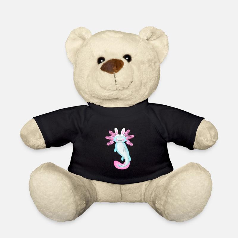 Oster-Axolotl mit Hasenohren - Teddy - Schwarz
