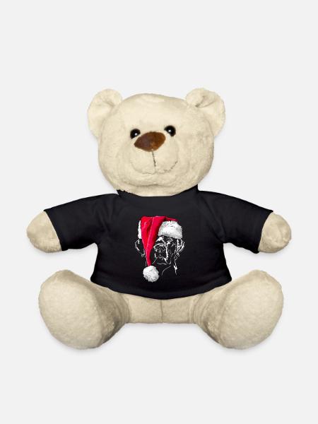 LABRADOR Christmas Wilsigns Santa - Teddy Bear - black