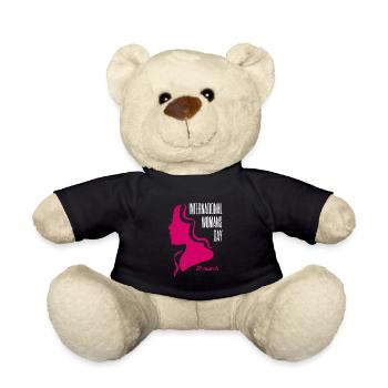 Journée internationale de la femme 8 mars - Nounours - noir - Devant