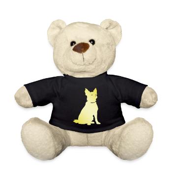 Chihuahua Hund Silhouette - Teddy - Schwarz - Vorne