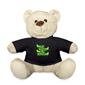 Icelandic Horse: Islandpferd Pferd Pony Merch - Teddy - Schwarz - Vorne