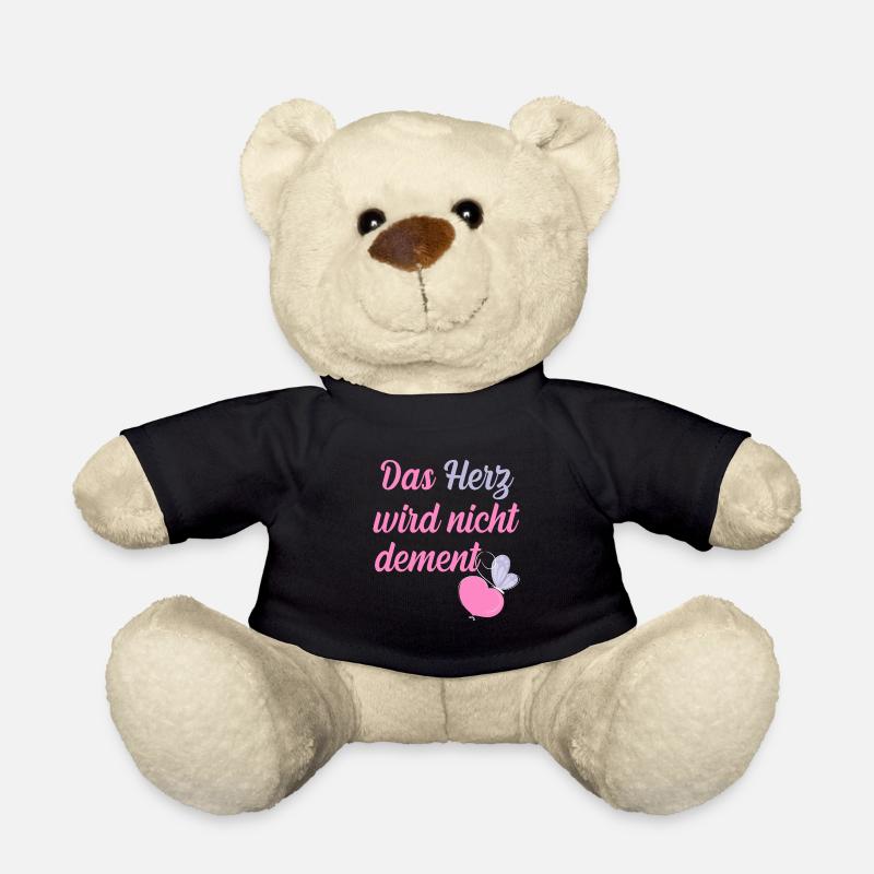 Das Herz wird nicht dement, Demenz, Schmetterling - Teddy - Schwarz