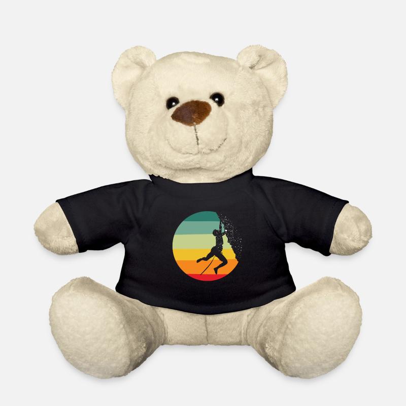 Rock climbing, climbing, Rocks - Teddy Bear - black