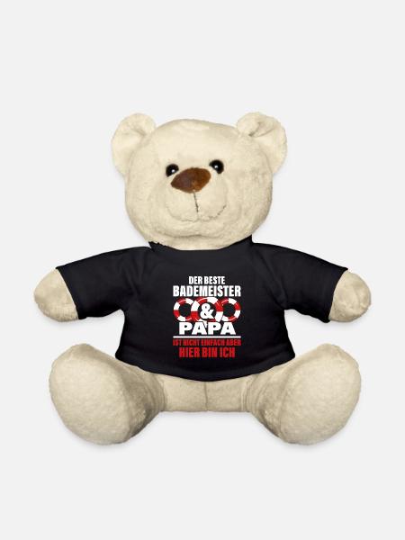 Der beste Badermeister und Papa ist nicht einfach - Teddy - Schwarz