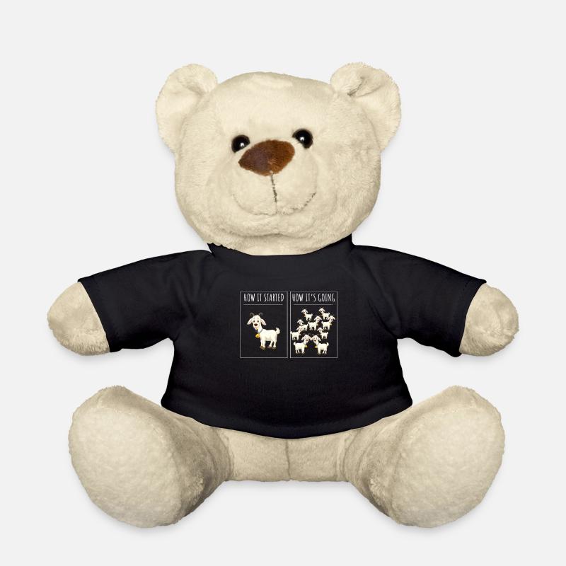 Ziegenhirt, Ziegen, Ziege - Teddy - Schwarz
