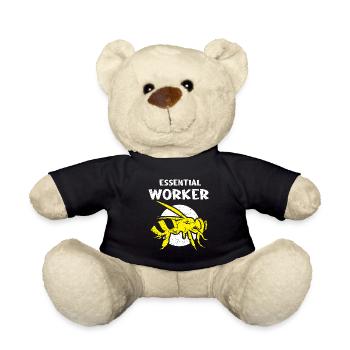 Wesentlicher Arbeiter, Biene, Imker, Wabe - Teddy - Schwarz - Vorne