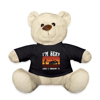 Cornhole, pouf, lancer de pouf - Nounours - noir - Devant