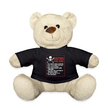 Metal detection, metal detector - Teddy Bear - black - Front