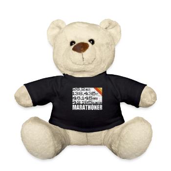 Marathonien, Marathon, Coureurs, 26, 2 - Nounours - noir - Devant