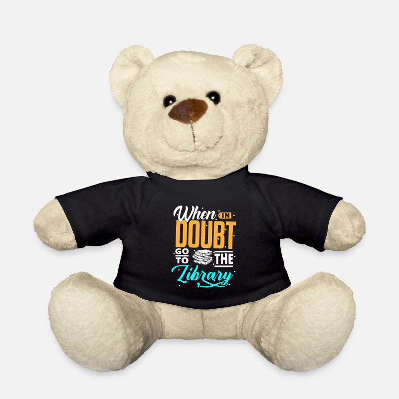 Bibliothek Bibliothekar, - Teddy - Schwarz
