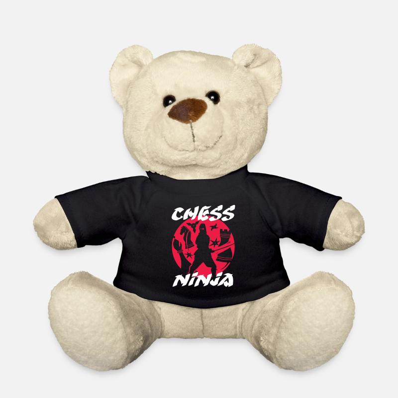 échecs, joueur d’échecs, citation d’échecs - Nounours - noir