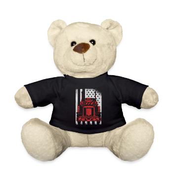 LKW -Fahrer US -Flagge - Teddy - Schwarz - Vorne
