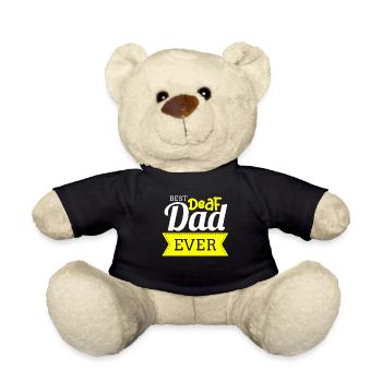 Gehörloser Stolz, Gehör, Behinderte, Taubheit - Teddy - Schwarz - Vorne