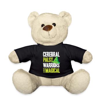 Hebral palsy, cerebral palsy consciousness - Teddy Bear - black - Front