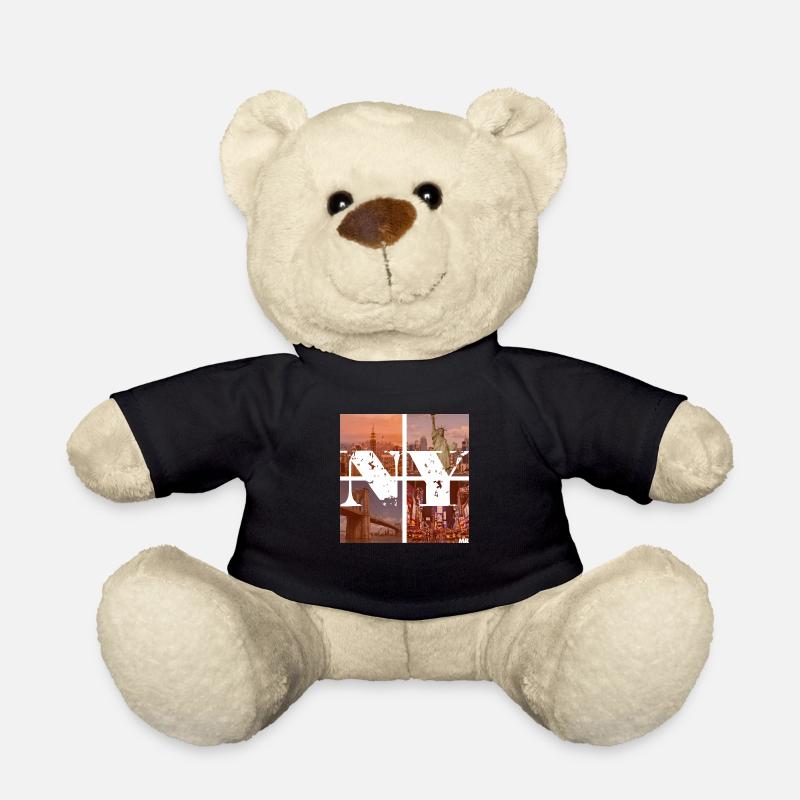 NEW YORK RED - Teddy Bear - black