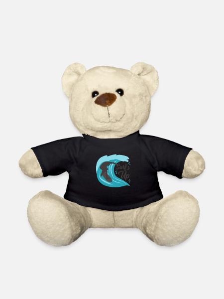 Surf up - Teddy Bear - black