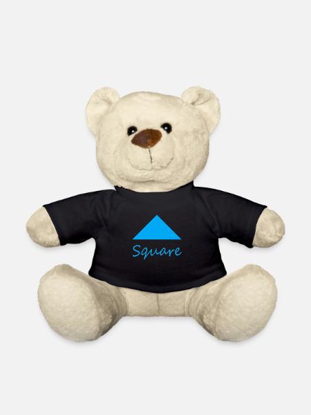 Wrong Square Shape - Teddy Bear - black