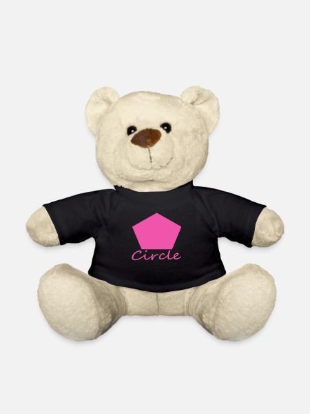 Wrong Circle Shape - Teddy Bear - black