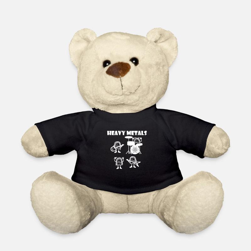 Heavy metals the rocks, nerd science - Teddy Bear - black