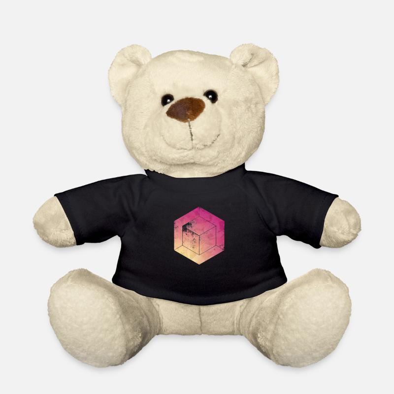 cube - Teddy Bear - black