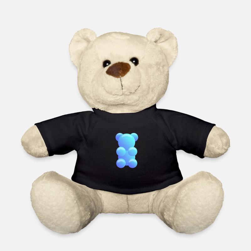 Gummibärchen blau - Teddy - Schwarz
