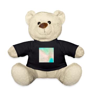 Atoll beach watercolor beige nature - Teddy Bear - black - Front
