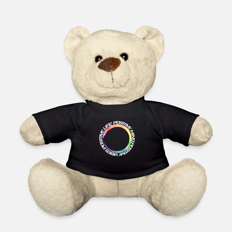 positive mind - positive vibes - positive life - Teddy - Schwarz