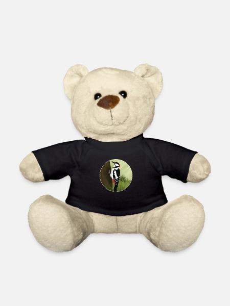 jz.birds Specht Vogel Design Illustration - Teddy - Schwarz