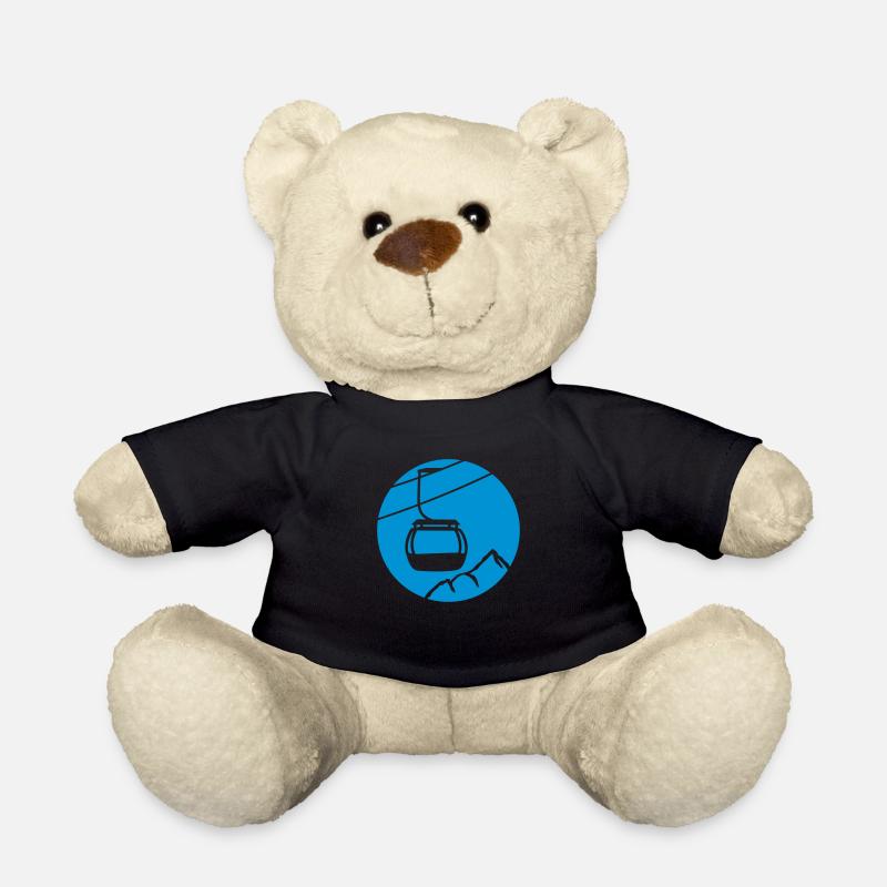 kreis rund logo schwebebahn eine einzelne gondelba - Teddy - Schwarz
