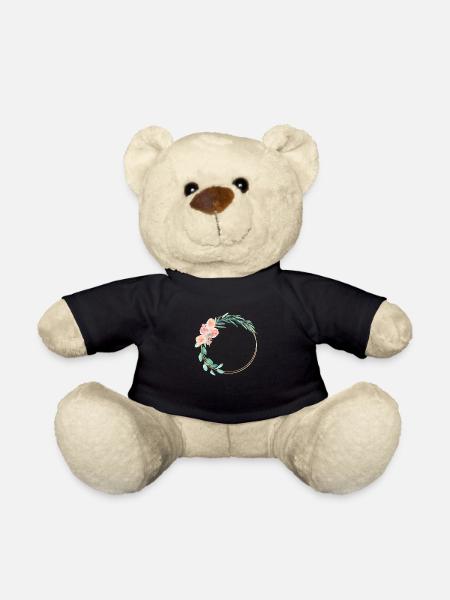 spring_wreath - Teddy - Schwarz