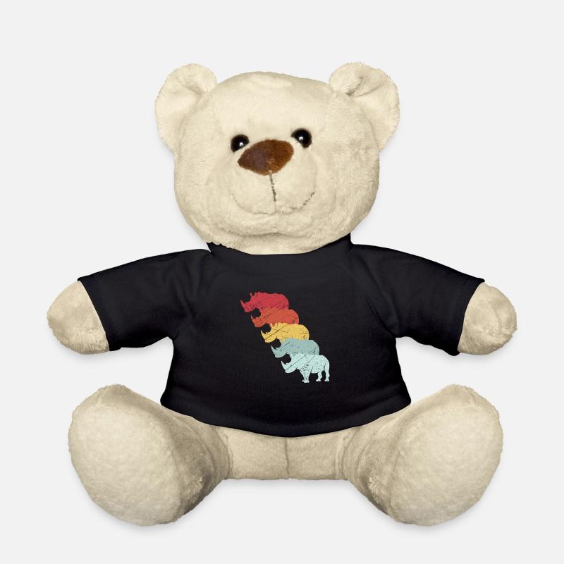 Rhinoceros - Teddy Bear - black