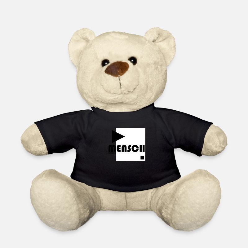 Mensch Bauhaus schwarz weiß - Teddy - Schwarz