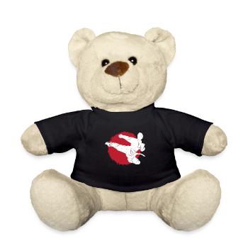 Martial arts Tae kwon do gift Taekwondo Sport - Teddy Bear - black - Front