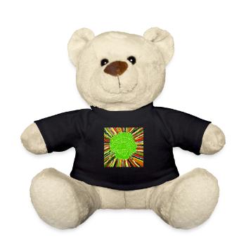 Lustiger Pilz / mushrooms - Teddy - Schwarz - Vorne