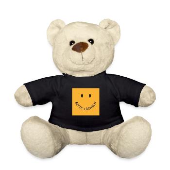 Bitte lächeln Gesichtsmaske - Teddy - Schwarz - Vorne