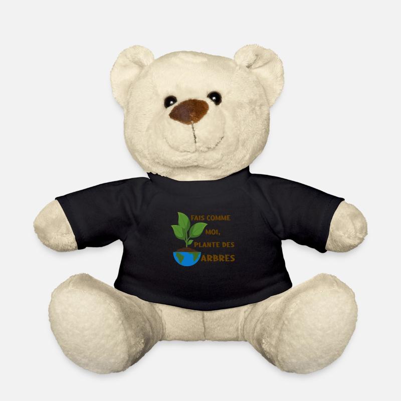 Fais comme moi, plante des arbres - Nounours - noir