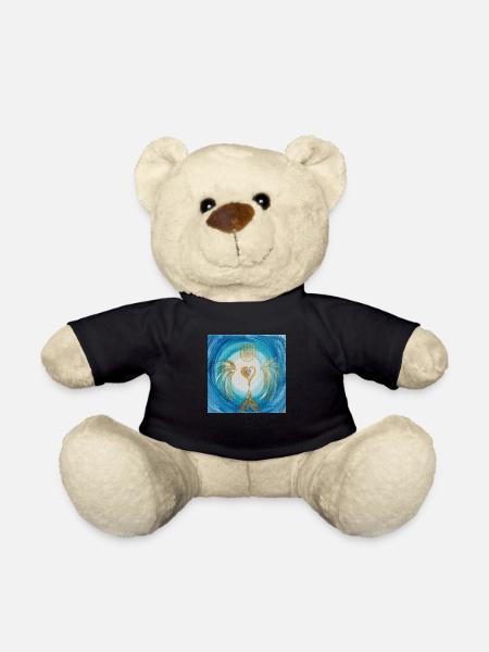 Heart Angel of Service - Teddy Bear - black