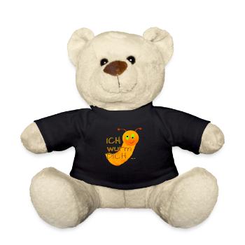 Ich wurm DICH - Teddy - Schwarz - Vorne